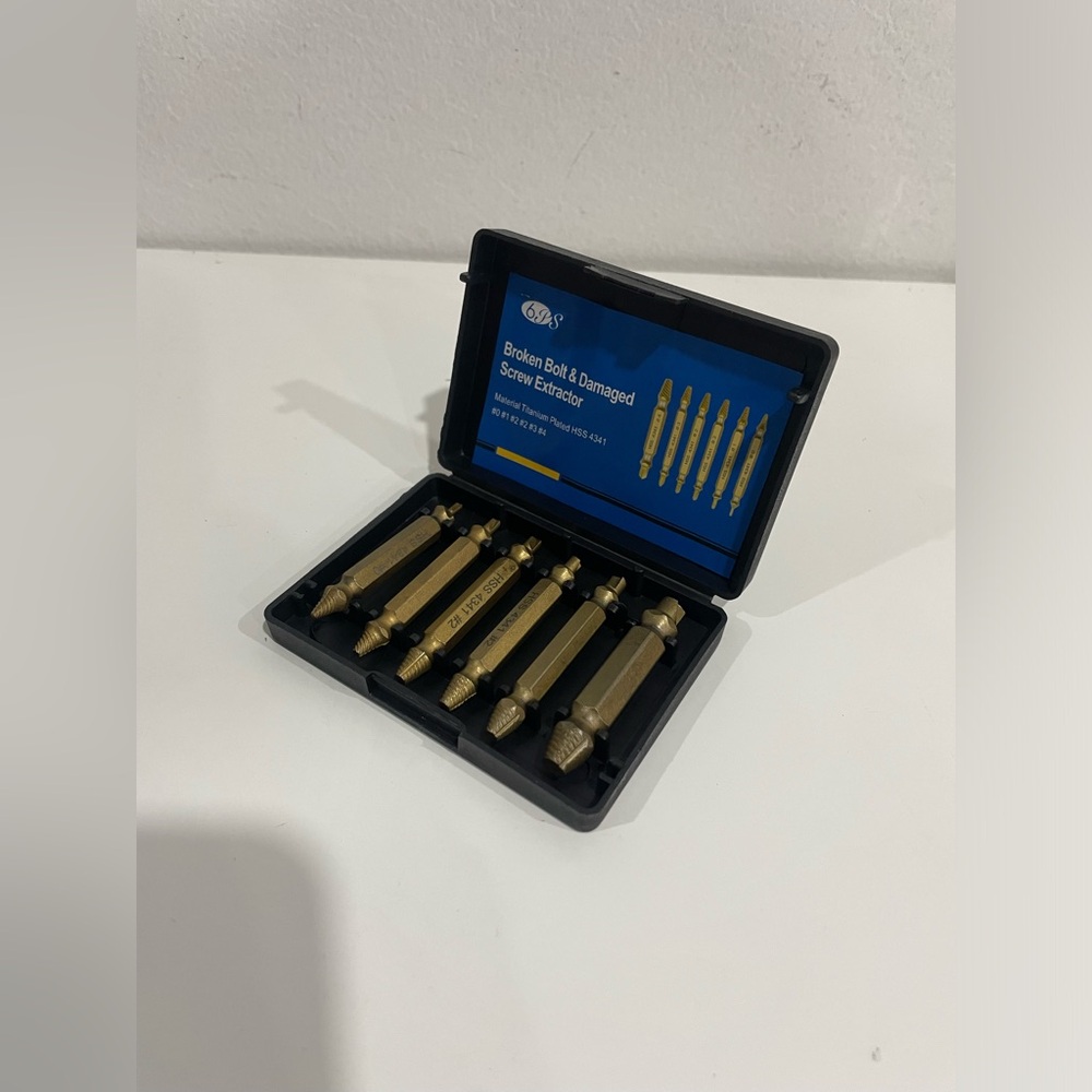 Step Drill bit 6pcs Damaged Screw Extractor Drill Bit Extractor Drill Set New